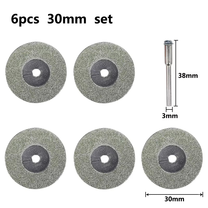 Mini Cutting Disc for Rotary Accessories Diamond Grinding Wheel Rotary Tool Circular Saw Blade Abrasive Diamond Disc