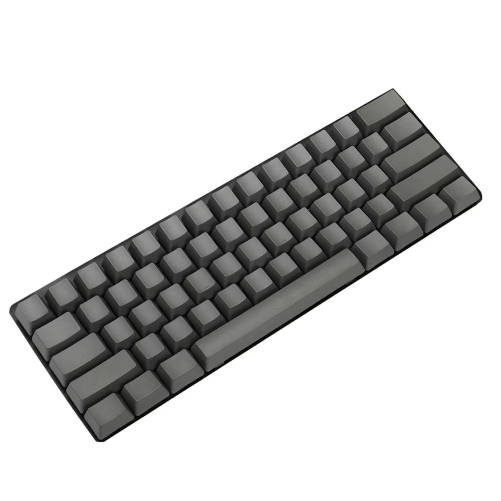 White Black Gray Green Blank Thick PBT OEM Profile 62 Key ISO 61 ANSI Keycaps for MX Switches Mechanical Keyboard (Only Keycap)