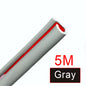 5M Universal Car Door Protector Exterior Car Sticker Styling Moulding Strip Rubber Scratch Car Bumper Protector Car Decoration