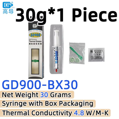 Net Weight 1/3/7/15/30 Grams Gray 900 Thermal Conductive Grease Paste Plaster Heat Sink Commpound for CPU LED SSY BAS BR BX CB