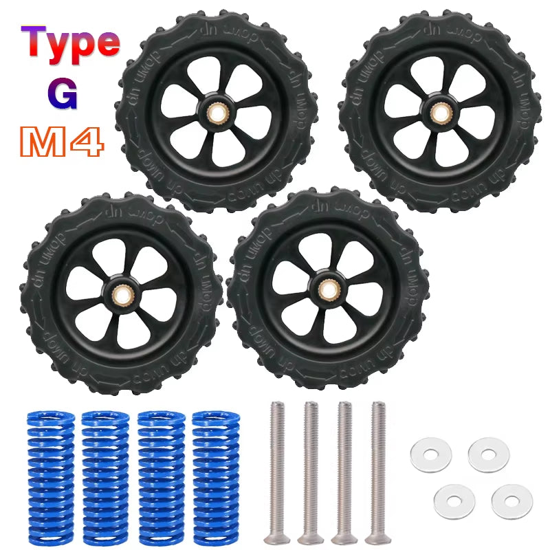 4PCS M3/M4 Screws Nuts Heat Bed Leveling Spring Knob Parts 3D Printers Print Platform Calibration Accessories