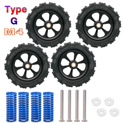 4PCS M3/M4 Screws Nuts Heat Bed Leveling Spring Knob Parts 3D Printers Print Platform Calibration Accessories