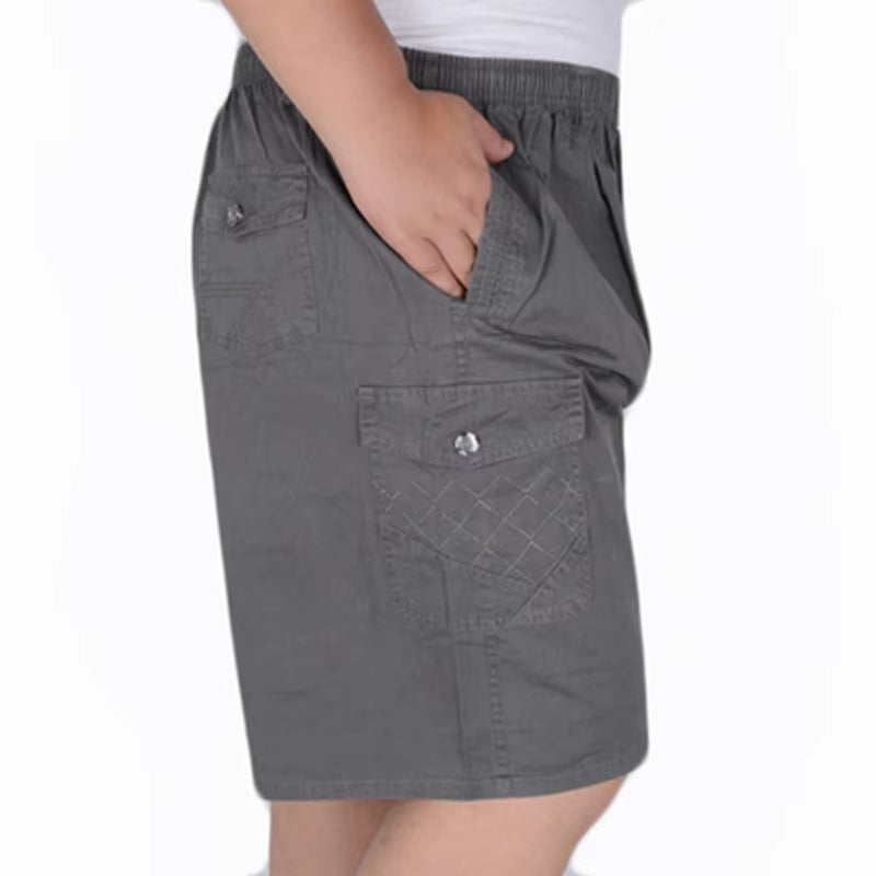 Big Size Men'S Summer Casual Shorts plus Size Loose Middle-Aged Oversized Cotton 8XL 7XL 6XL Large Size 11XL 12XL Men Shorts
