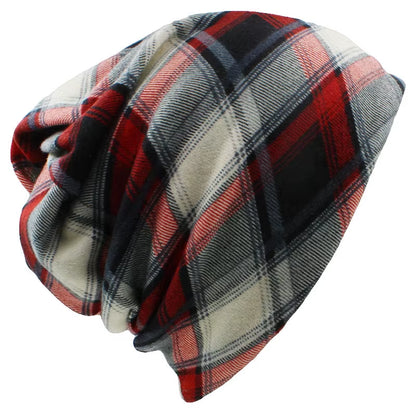Brand Autumn Winter Hats for Women Plaid Design Contrast Color Ladies Hat Skullies and Beanies Men Hat Unisex HT022