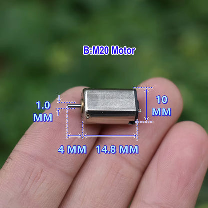 5PCS Mini M10 M20 Electric Motor DC 3V-5V 21000RPM High-Speed Model Airplane Small Electric Machine for Toy Model Accessories