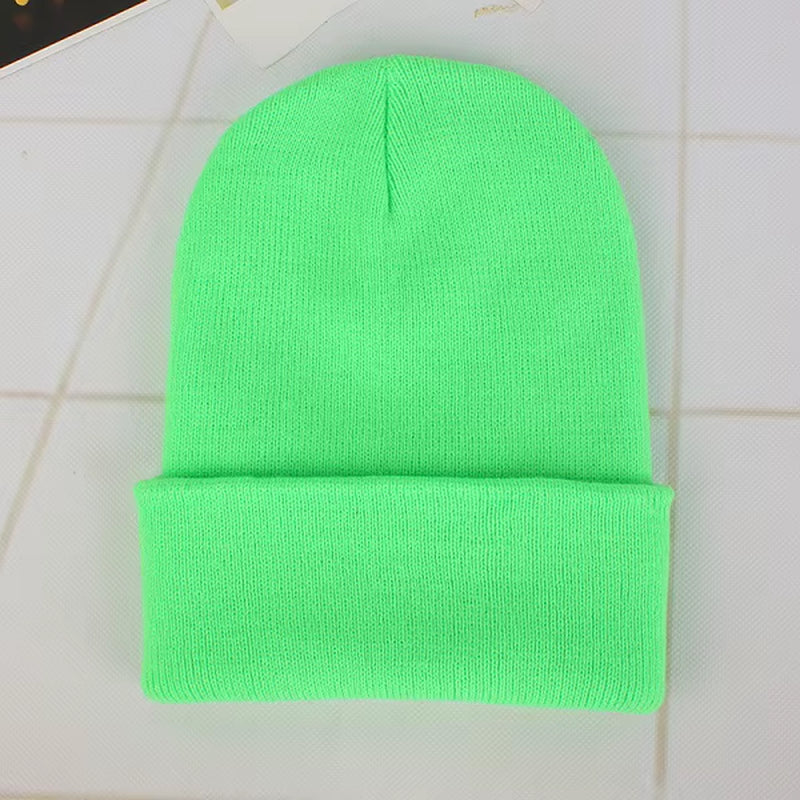 Solid Color Winter Hats for Woman New Beanies Knitted Cute Hat Girls Autumn Female Beanie Caps Warmer Bonnet Ladies Casual Cap