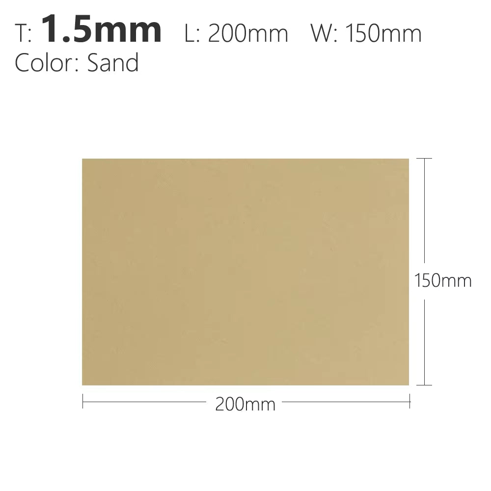 1.5Mm Black Sand Army Green Orange Kydex Sheet Thermoplastic for DIY Sheath Holster Tool Parts