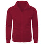 2025 Brand New Men'S No Hoodies Sweatshirts Zipper Stand Collar Men Sweatshirts for Male No Hooded Sweatshirt Man Pullover