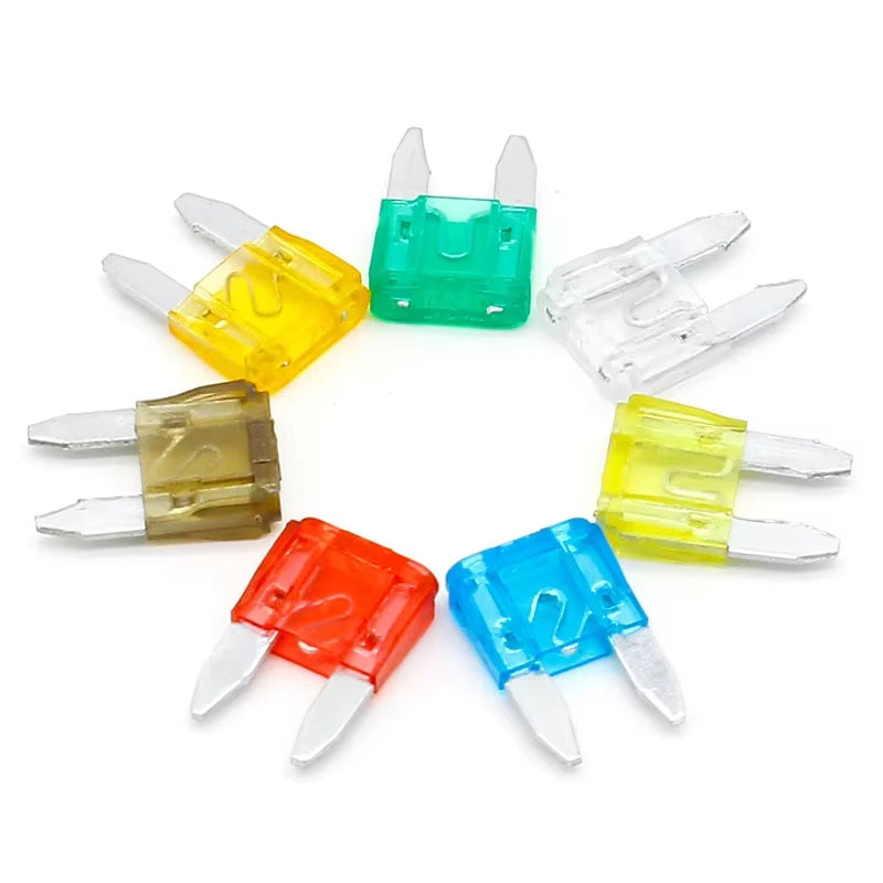 35Pcs MIXED Mini Blade Fuse AUTO Car 5 7.5 10 15 20 25 30 AMP