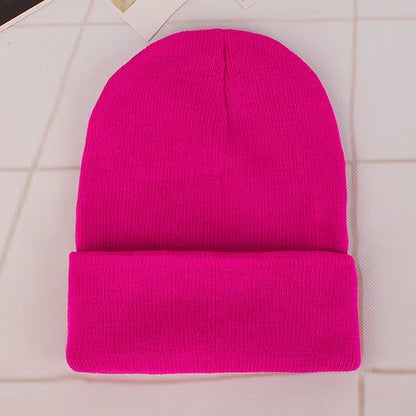 Solid Color Winter Hats for Woman New Beanies Knitted Cute Hat Girls Autumn Female Beanie Caps Warmer Bonnet Ladies Casual Cap