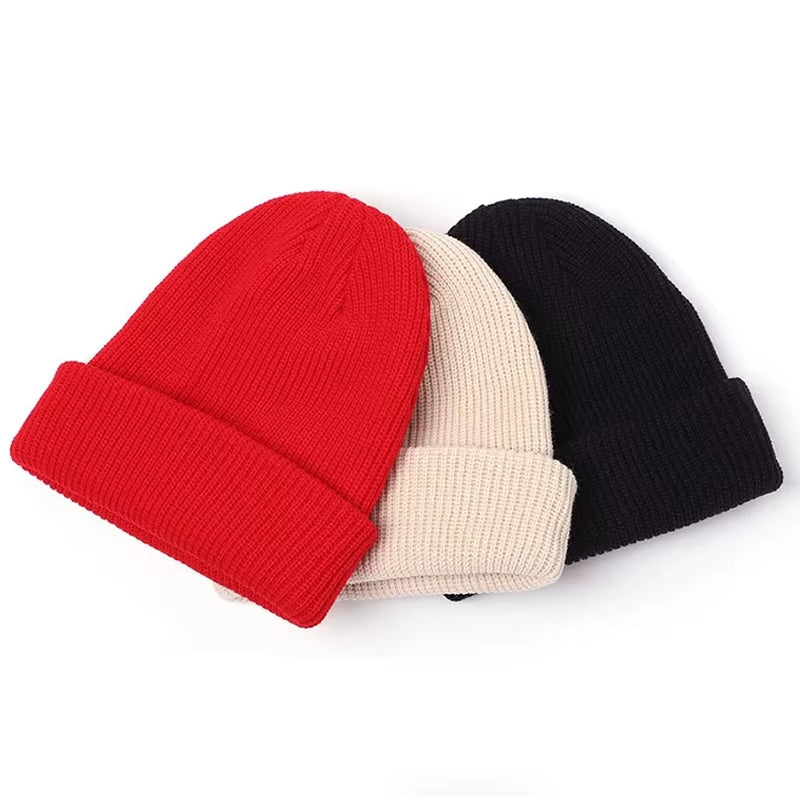 Solid Color Winter Hats for Woman New Beanies Knitted Cute Hat Girls Autumn Female Beanie Caps Warmer Bonnet Ladies Casual Cap