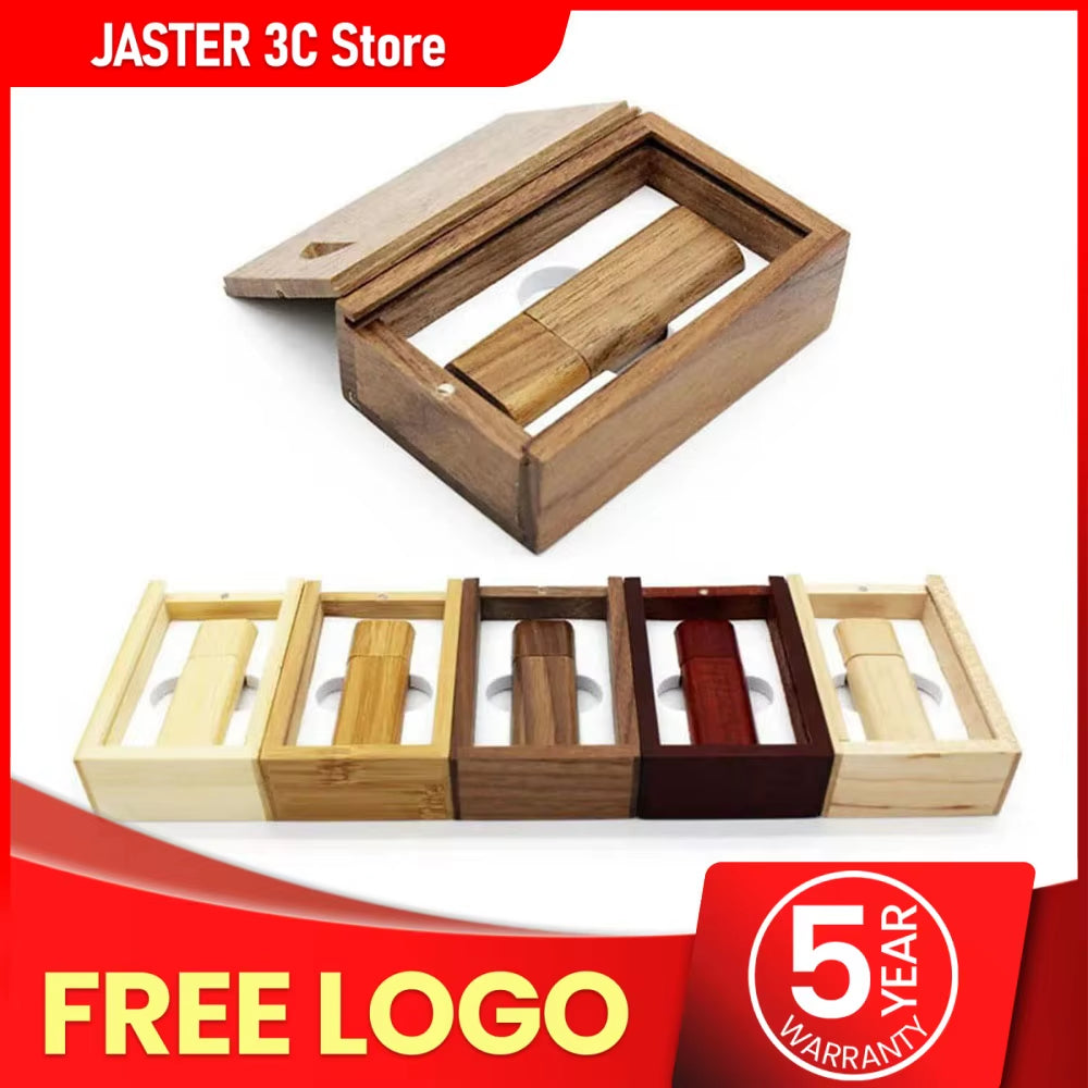 Wooden / Bamboo USB Flash Drive 2.0 4GB 8GB 16GB 32GB 64GB 128GB Pen Driver Pendrive Memory Creativo Personal LOGO Gifts
