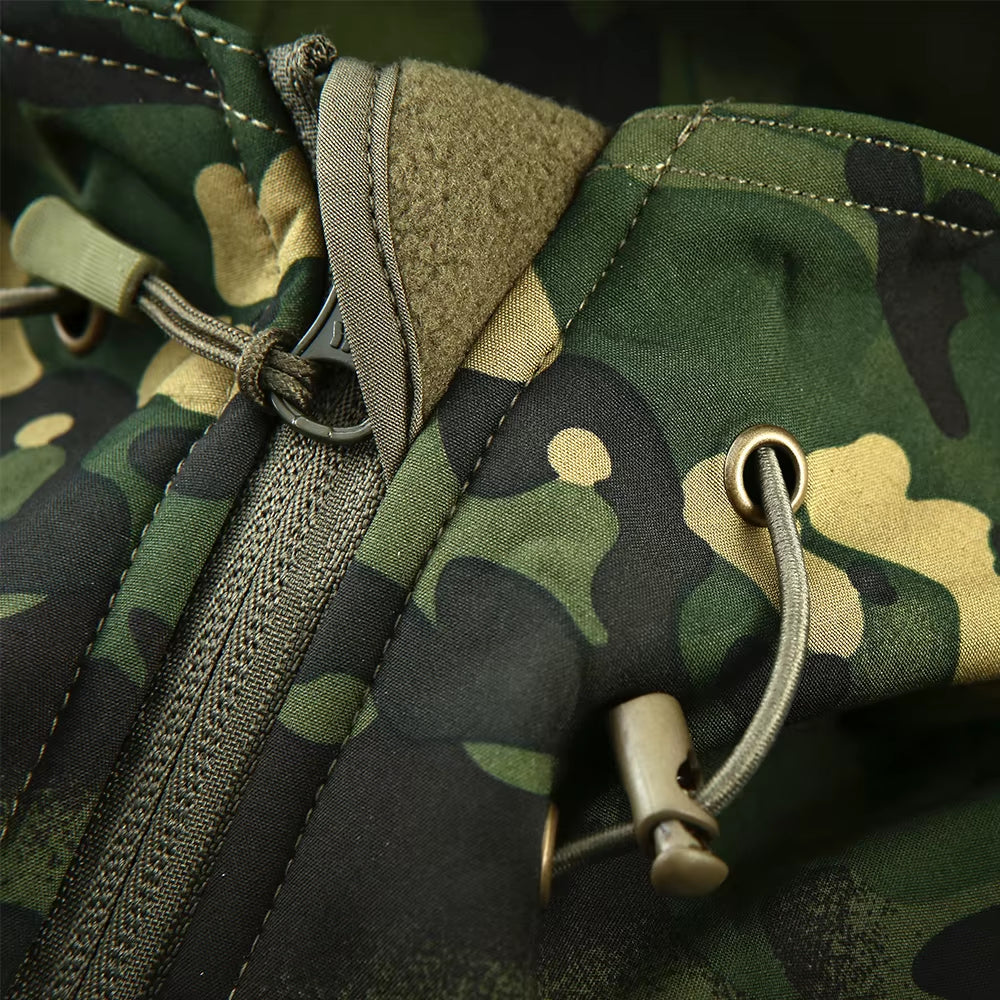 Mege Brand Clothing Autumn Men'S Military Camouflage Fleece Jacket Army Tactical Clothing Male Camouflage Windbreakers