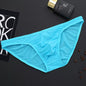 Men'S Briefs Soft Breathable Silk Sexy Underwear Men'S Hot Hips up Transparent Jockstrap Sexy Colorful Undies Cueca