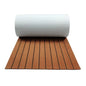 580X2400X5Mm EVA Foam Faux Teak Boat Decking Mat Brown Deck Sheet Yacht Flooring anti Skid Mat Self Adhesive Vehicle Pad