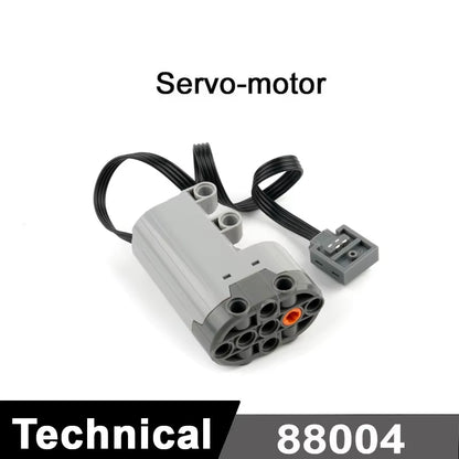 MOC Train Motor Kit Servo,Battery Box, IR Remote, LED Lights Power Functions Parts for Smart Technical Building Blocks Creations