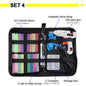 Free Shipping 6 in 1 Glue Gun Set Electric Heat Hot Melt Crafts Repair Tool Professional DIY 110-240V 20W with Sticks Gift