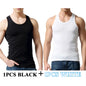 Tank Tops Men 100% Cotton Solid Vest Male Breathable Sleeveless Tops Slim Casual Gym Running Comfortable Undershirt Mens Gift