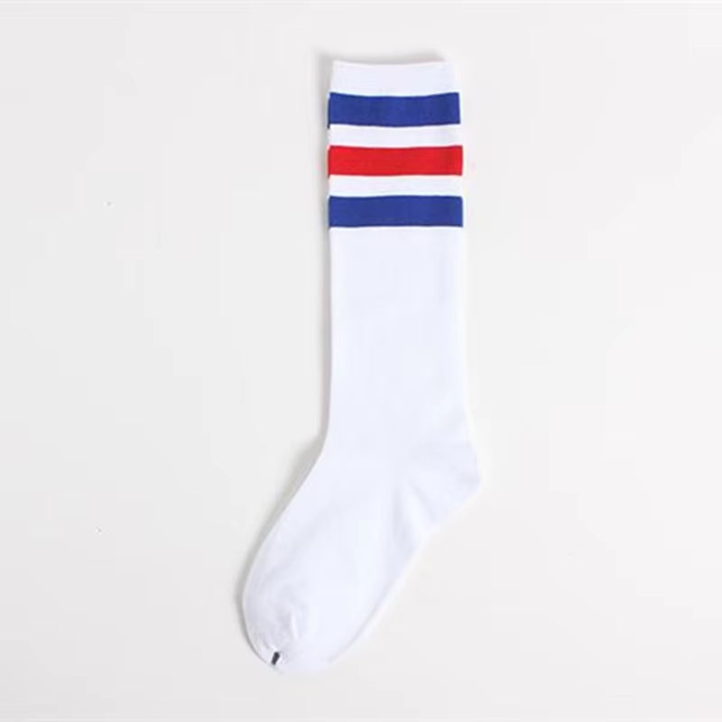 New Men/Women 3 Three Stripes Cotton Socks Retro Old School Hiphop Skate Long Short Meias Harajuku White Black Winter Cool