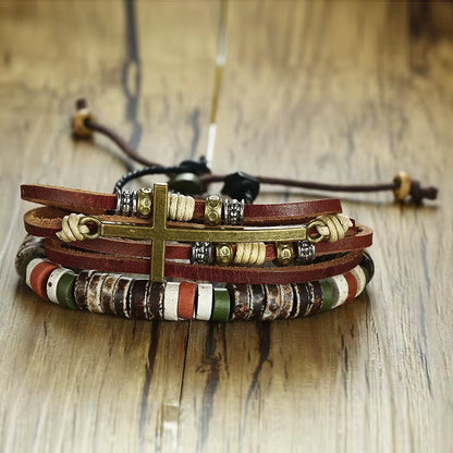 Holiday Natural Stone Beaded Bracelets for Men Women Adjustable Length Multi Color Beads Casual Male Jewelry Rope Pulseira