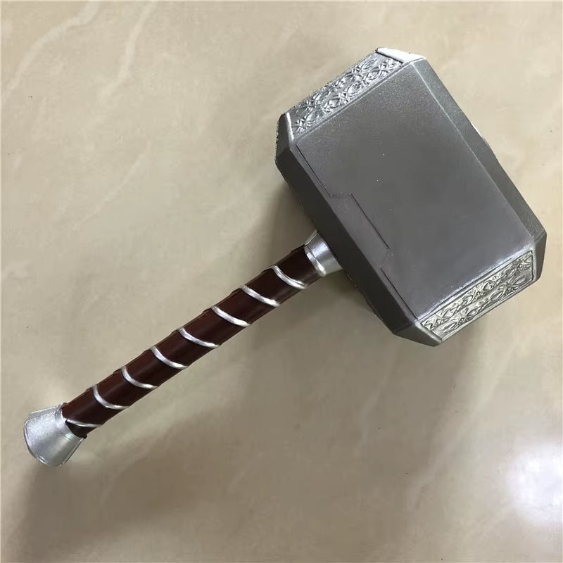 44Cm Thor'S Hammer Cosplay 1:1 Thunder Hammer Weapons Model Kids Gift Avengers Superhero Role Playing Captain America Iron Man