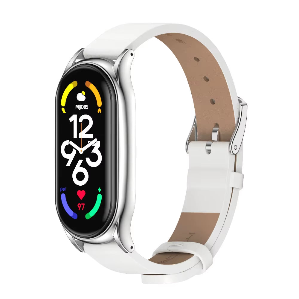 Strap for Mi Band 10 9 8 7 6 5 4 3 Bracelet Silicone Wristband for Xiaomi Mi Band 8 Metal Strap for Mi Band 7 Watchband Leather