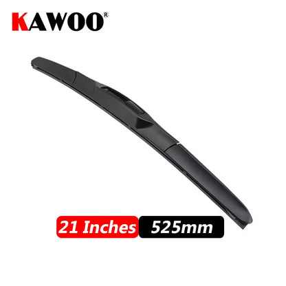 Car Wiper Blade Universal U Hook Type 14"16"17"18"19"20"21"22"24"26" Windscreen Windshield Rubber Hybrid Auto Wipers Accessories