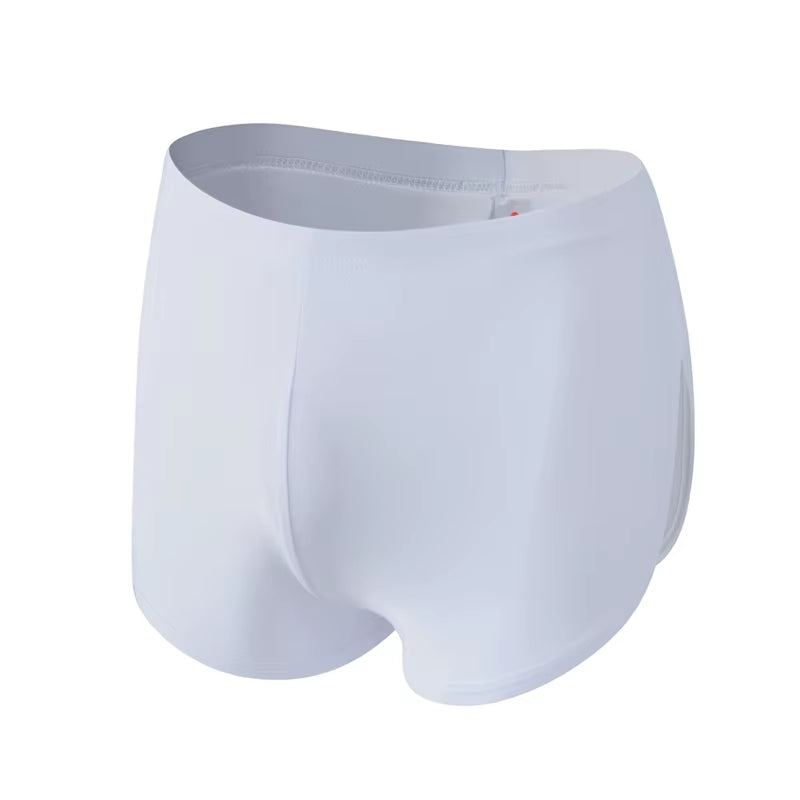 Brand Men'S Sexy Men Underwear Boxer Shorts Ice Silk Lounge Men Trunks Home Sleepwear Underpants Gay Underwear Panties