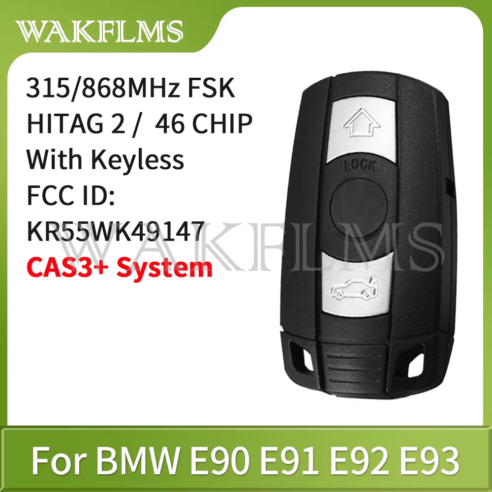 Remote Key 433Mhz 315Mhz 315LP Mhz 868MHZ for BMW 1 3 5 6 Series X1 X6 Z4 E60 E70 E71 E91 E92 2004-2015 CAS3 CAS3+