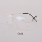 Titanium Rimless Fashion Designer Eyeglasses Optical Glasses Frame Men and Women Eyewear Lightweight Flexible Spectacle