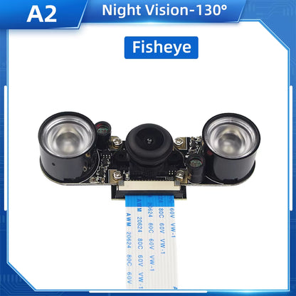 Raspberry Pi 4 Camera 5MP Night Vision 1080P Optional Wide Angle Fisheye IR-CUT Camera FF AF for Raspberry Pi 4B 3B+ 3B Zero