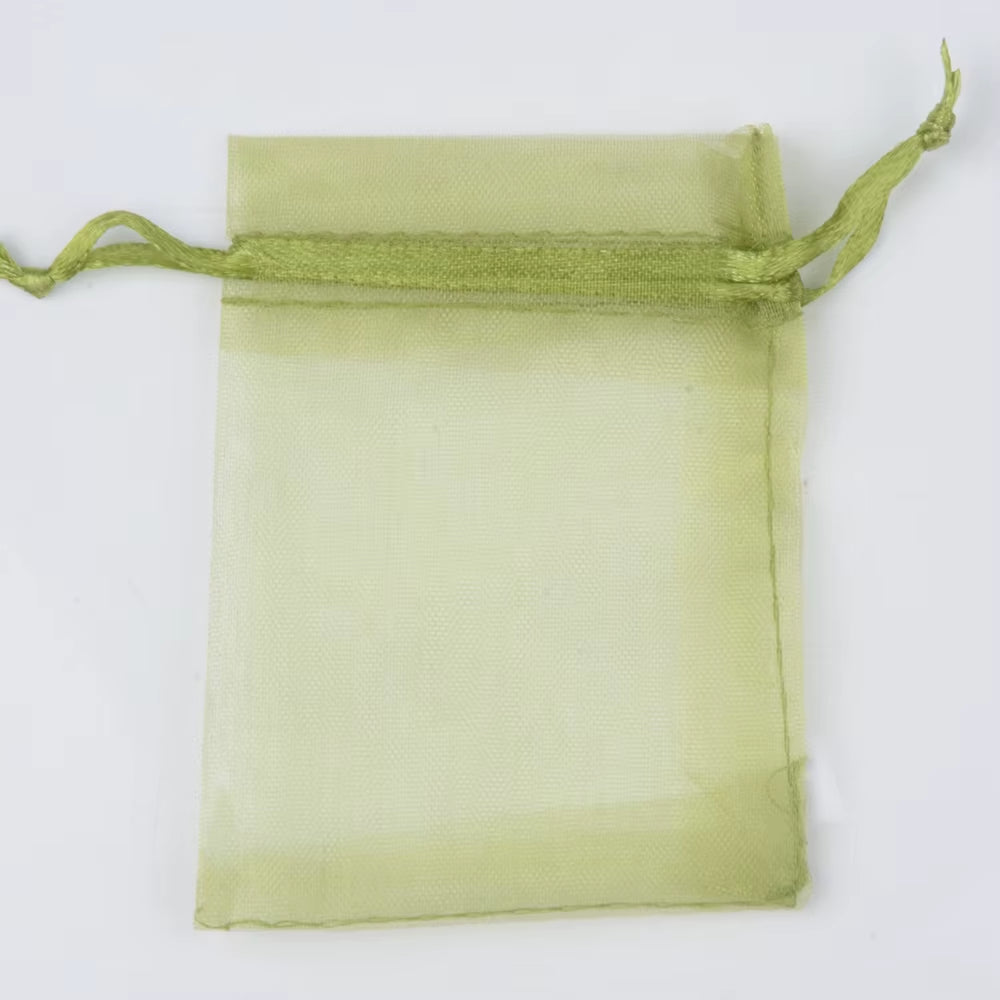50Pcs/Lot 24 Colors Jewelry Bag Organza Gift Bags for Jewelry Packaging Bags Wedding Gift Storage Drawstring Pouches Wholesale