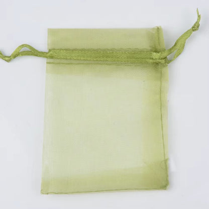 50Pcs/Lot 24 Colors Jewelry Bag Organza Gift Bags for Jewelry Packaging Bags Wedding Gift Storage Drawstring Pouches Wholesale