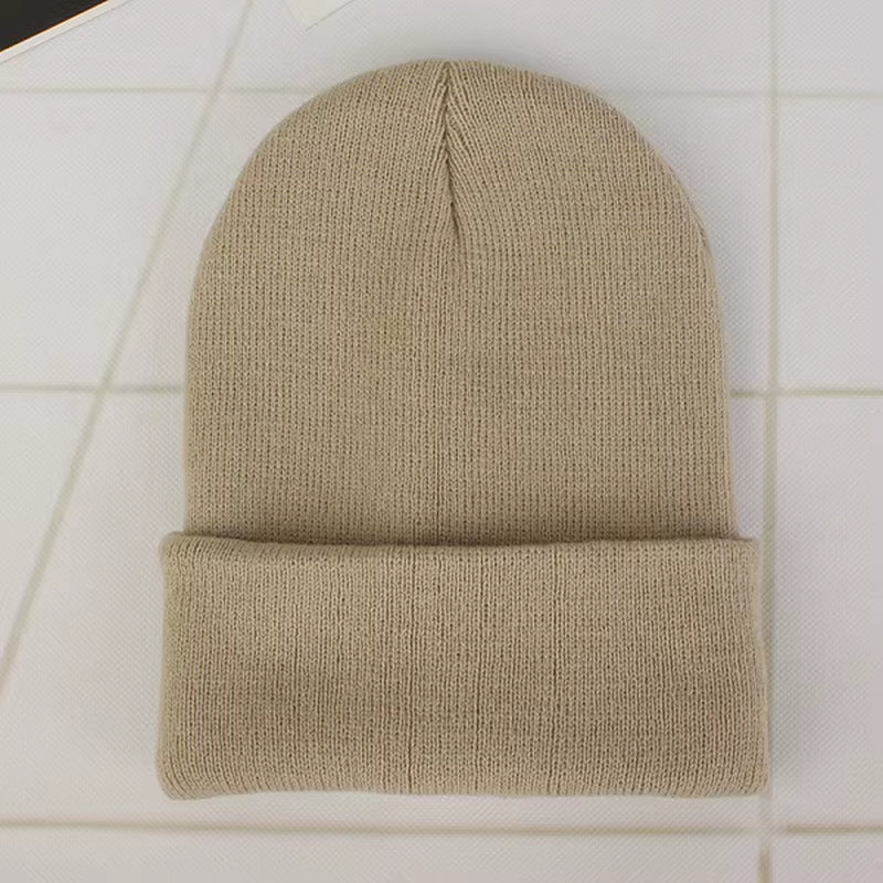 Solid Color Winter Hats for Woman New Beanies Knitted Cute Hat Girls Autumn Female Beanie Caps Warmer Bonnet Ladies Casual Cap