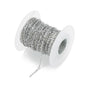 10 Yard/Lot 1Mm 1.5Mm 2Mm 2.5Mm 3Mm Stainless Steel Cable Chain Bulk for Rhodium Black Chain Necklace Diy Jewelry Materials