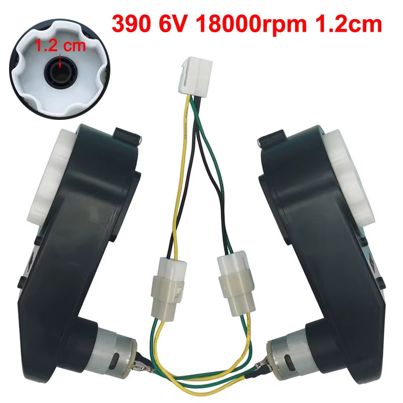 Children'S Electric Car Gearbox with 12V and 6V DC Motor,Kid'S Car Engine 550 and 390, High Speed Motor for Remote Control Car