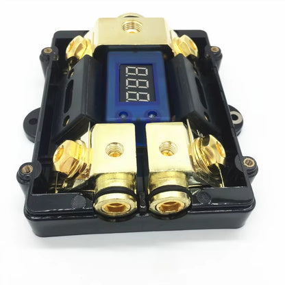 Car Fork Bolt Audio Transparent Fuse Holder Insurance Inner Container Insurance Box with Digital Display Insurance Either
