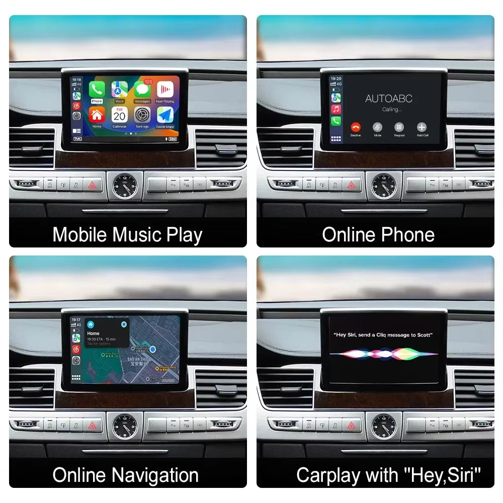 2025 New  Wireless Android Auto for Audi Car A8 2011-2017 Carplay Interface Mirror Link Air Play