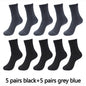10 Pairs High Quality Bamboo Fiber Men'S Socks Business Breathable Deodorant Compression Socks Men Long Big Size EUR 38-46