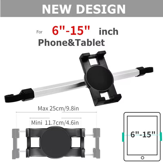Tablet Holder for Tablet PC Car Back Seat Headrest Mounting Holder Tablet Universal 7-15'' for Ipad Xiaomi Samsung Clip Mount