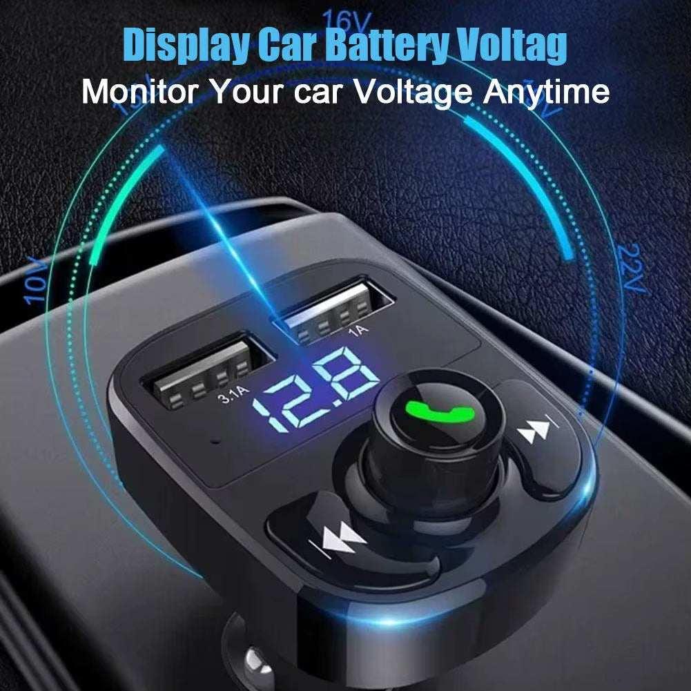 Car Wireless Bluetooth FM Transmitter MP3 Player USB Car Charger Adapter Music Player