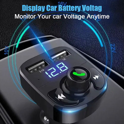 Car Wireless Bluetooth FM Transmitter MP3 Player USB Car Charger Adapter Music Player