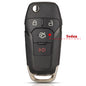 2/3/4 Button Flip Folding Car Key Shell Case for Ford Focus Fusion Mk2 Mk7 Explorer Ranger Uncut Blank HU101 Blade
