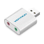 USB Sound Card USB Audio Interface External 3.5Mm Microphone Audio Adapter Sound Card for Laptop PS4 Headset Sound Card