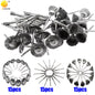 45Pcs Mini Rotary Stainless Steel Wire Wheel Wire Brush Small Wire Brushes Set Accessories for Dremel Mini Drill Rotary Tools