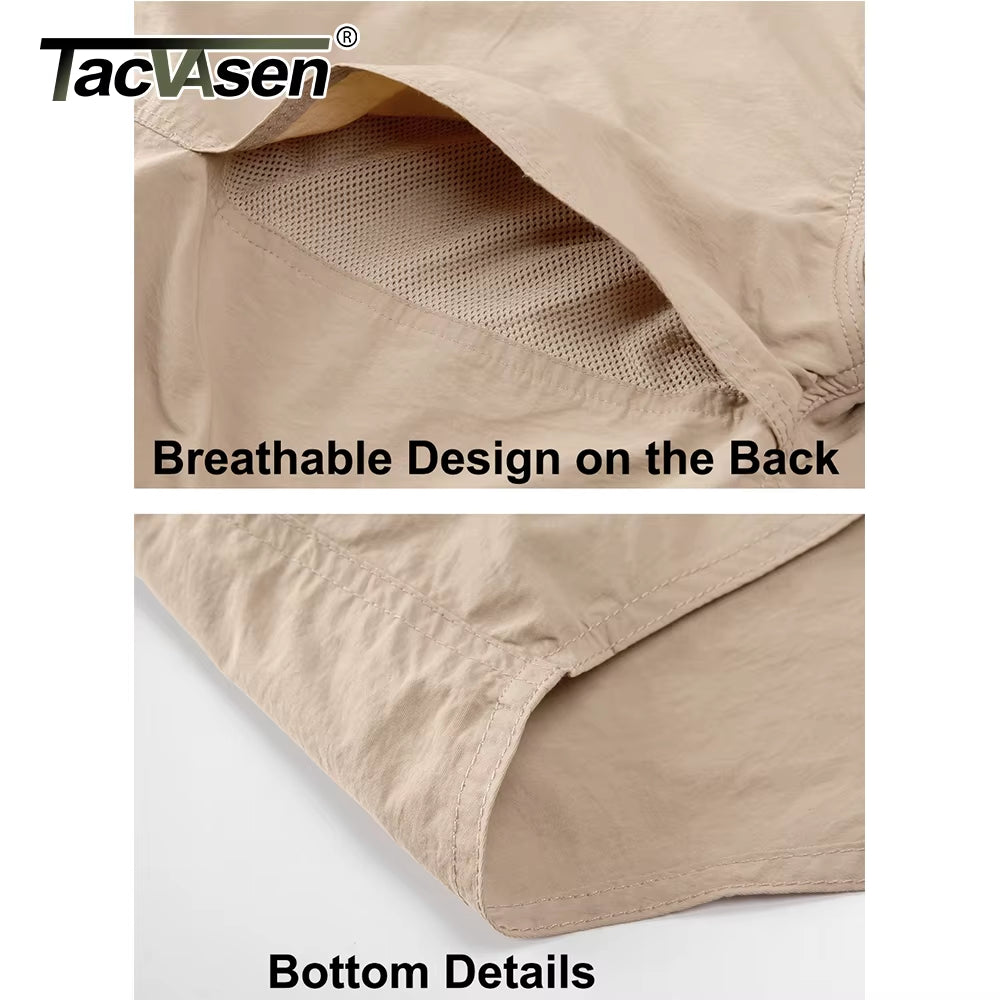 Mens Long Sleeve Shirts Summer Lightweight Quick Drying Shirt Hiking Nylon Shirts Long Sleeve Outdoor Work Cargo Shirts