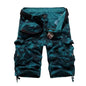 Camouflage Loose Cargo Shorts Men 2025 Summer Military Camo Short Pants Homme Cargo Shorts US Size