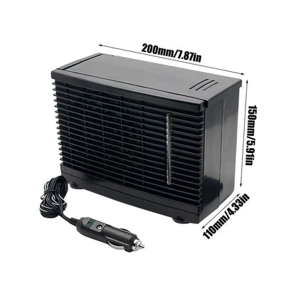 Car Air Conditioner Mobile Vehicle Air Conditioner 12V Water Tank Design Compact Cooling Appliance for Travel Commuting Camping
