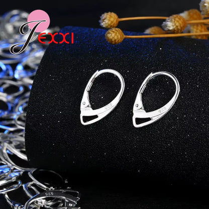 100 Pcs/ Lot 925 Sterling Silver Hooks Coil Ear Wire Earrings Findings Jewelry Accessory DIY Earring Fast Shipping