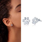 Real 100% 925 Sterling Silver Lovely Cat Pet Stud Earrings for Women S925 Silver Earring Fashion Jewelry Gift FIE073